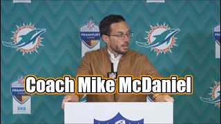 Coach Mike McDaniel Post Game Interview VS Chiefs Condensed Miami Dolphins Football in Germany [upl. by Adrahc]