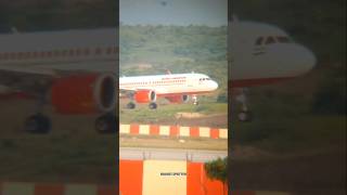 Air india Landing At Hirasar International Airport commercialaircraft ahmedabadairport Rajkot [upl. by Anihsit]