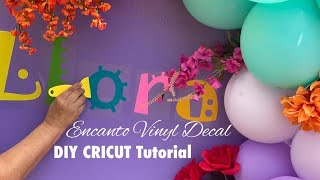 DIY Vinyl Wall Decal for ENCANTO birthday decor [upl. by Liamsi]