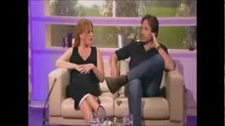 David Duchovny amp Gillian Anderson  Tender moments of complicitymp4 [upl. by Cynde501]