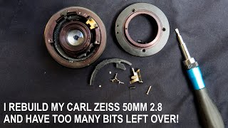 Carl Zeiss Jena Tessar 50mm 28 rebuild with bits left over [upl. by Ivey]