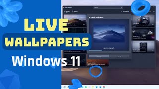 Windows 11 Set a LIVE wallpaper to animate your desktop [upl. by Ardnassac]