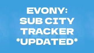 Evony Sub City Tracker UPDATED [upl. by Hayse]