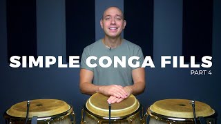 Conga Lessons  Learning Conga Fills  How to Play Simple Conga Fills Part 4  CongaChopscom [upl. by Nannerb]