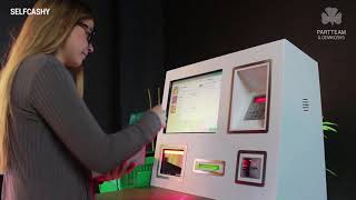 Selfservice kiosk for Supermarkets  SelfCashy [upl. by Akinert]