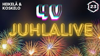 LIVE  4vuotisjuhlajakso  Heikelä amp Koskelo 23 minuuttia [upl. by Golanka]