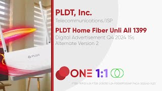 PLDT Home Fiber Unli All 1399 Digital Ad Q4 2024 15s Philippines Alternate Version 2 11ST [upl. by Ocir]