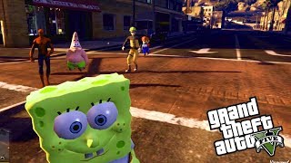 BoB Esponja no GTA V MODS  NARUTO HOMEM ARANHA E MAIS [upl. by Nitsyrk]