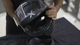 X Helmet  R1SV Visor Attachment amp Removal [upl. by Russell]