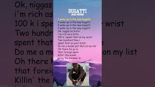 Ace Hood  Bugatti Lyrics shorts [upl. by Keriann]