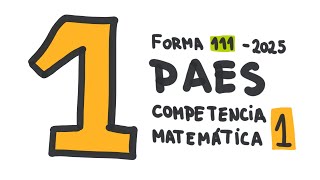 Pregunta 1  PAES Competencia Matemática M1 2024  Admisión 2025 [upl. by Divadnahtanoj555]