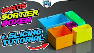 SLICING TUTORIAL  DÜNNE WÄNDE drucken  GRATIS SORTIERBOXEN [upl. by Ecirad]