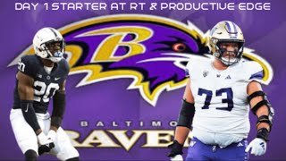 Ravens Select OT Roger Rosengarten at 62 amp EDGE Adisa Isaac at 93 RavensFlock NFLDraft [upl. by Radloff]