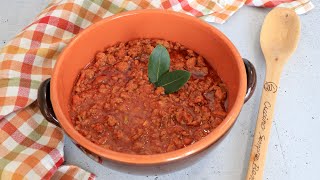 Ragù classico Bolognese ricetta depositata alla camera di commercio di Bologna [upl. by Letram]