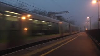 Trains at Wolverton  Foggy Evening  111212 [upl. by Adolfo]