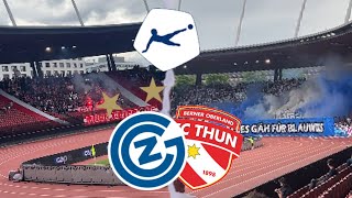 GCZ vs FC Thun  Stadionvlog  GCZ RETTET SICH IN LETZER SEKUNDE🤯 SUPER LEAGUE BARRAGE😮 [upl. by Ayarahs]