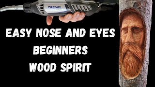 Wood Spirit Carving Made EASY with a Dremel [upl. by Felten57]