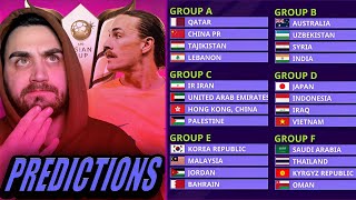 ASIAN CUP 2023 GROUP STAGE PREDICTIONS [upl. by Burt]