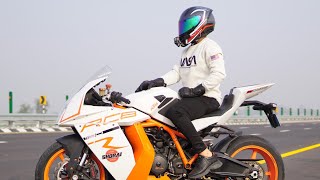 KTM RC8R 0 to 200 Acceleration Test  Bike Nahi Bawal Hai [upl. by Howzell]