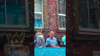 HAALAND At Manchester City’s Premier League FOURPEAT Parade 😂 shorts [upl. by Hardden12]