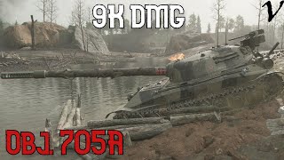 Object 705A 91K Damage WoT Console  World of Tanks Console [upl. by Colas]