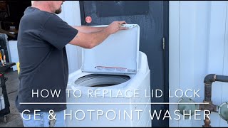 How to replace a lid lock on a GE amp Hot Point Washer [upl. by Josefina]