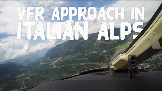 PRIVATE JET PILOT POV landing in BOLZANO  Full Approach  4K [upl. by Valerye374]