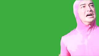 GREEN SCREEN Pink Guy Scared [upl. by Atinad]