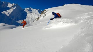 Sankt Anton am Arlberg  Ski touring and offpiste skiing with great powder  Feb 22 [upl. by Enotna109]