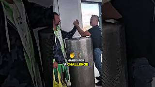 🔥 Devon Larratt Airport Incident ✈️😲 shorts armwrestling trending [upl. by Mercado]