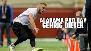 Watch Gehrig Dieter at Alabama Pro Day [upl. by Koehler]