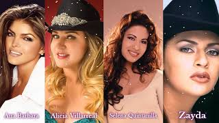 Ana Barbara Alicia villarreal Selena  Zayda Priscila  MUJERES GRUPERAS REINAS GRUPERAS 90 [upl. by Stephani]