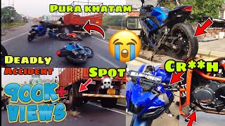 SPOR🩸DEAD ACCIDENT☠️😭 KTMRC amp R15v4 amp NINJA300 💔🫣 All Bike Totally Destroy😭🥊 DUKE250😈 [upl. by Sams]