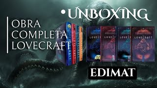 Unboxing del Horror La Obra Completa de Lovecraft 🐙Edimat para la Spooky Season 🎃📚 [upl. by Enyaw]