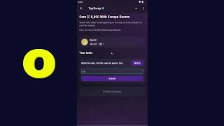 Earn 10000 With Escape Rooms  TAPSWAP CODE  how to earn 10000 with escape rooms [upl. by Natsreik794]