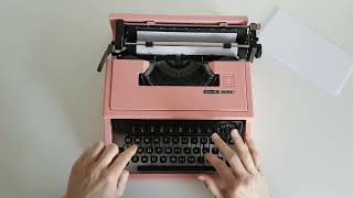 Tonys Typewriters  Olivetti Dora [upl. by Aw]