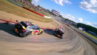 FPV Drone Vs Rallycross Cars [upl. by Titania]