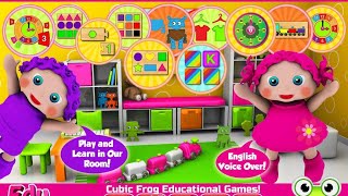 CubicFrog EduKidsRoom fun Educational game for babies and toodlers [upl. by Yecnuahc]