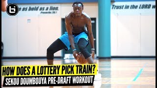 How An NBA Draft Lottery Pick Trains Sekou Doumbouya Pre Draft Workout [upl. by Delp]