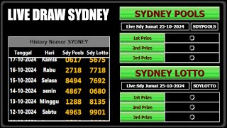 KELUARAN Result LIVE DRAW SYDNEY HARI INI 27 Oktober 2024Pengeluaran sydney hari ini LIVE TERCEPAT [upl. by Enileve271]