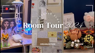 Grad Dorm Room Tour 2024 organizingdesigning a small space [upl. by Otrevire]