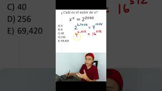 Problemas con EXPONENTES maths shortsviral shorts educacionmatematica education [upl. by Eerrehc]