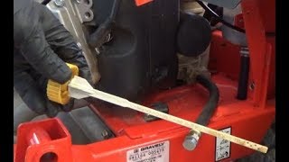 Part 3 Replacing hydro fluid and filter on a Gravely 460 pro turn [upl. by Gnart]