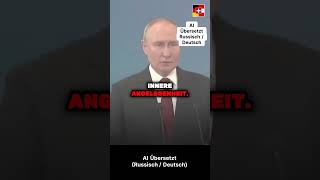 Wladimir Putin kommentiert Trumps Wunsch den Krieg in der Ukraine zu beenden AI Übersetzt [upl. by Solis]