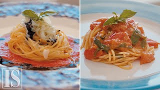 Spaghetti al pomodoro ricetta veloce vs gourmet  Salvatore La Ragione [upl. by Ainet]