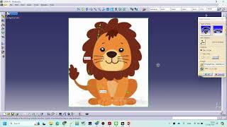 Create ฺbasrelief model with basic CATIA usage from clipart image [upl. by Uria702]