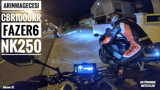 TEHLİKELİ VİRAJLAR ⚠️⚠️ HONDA CBR1000rr Akşam Gazladık  gopro OSTİWORKS [upl. by Klockau]