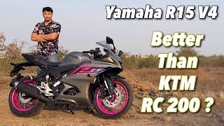 2024 Yamaha R15 V4 Review  Better Than KTM RC 200 [upl. by Submuloc]