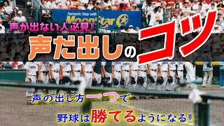 【声出し】声掛けで野球は変わる‼自分もチームも成長させる声の出し方をご紹介♪ [upl. by Siahc]