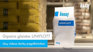 Jūsų vidaus darbų pagalbininkas  gipsinis glaistas UNIFLOTT [upl. by Blinni955]